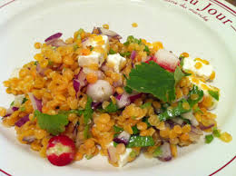 Cliquez sur la photo ou le titre d'une recette de lentilles pour la lire sur le blog de son auteur. Salade De Lentilles Corail A La Feta Envie De Cuisiner