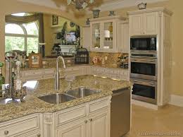 Pictures Of Kitchens Traditional Off White Antique Kitchen Cabinets Antique White Kitchen White Kitchen Rustic Kitchen Design
