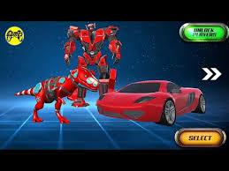 Grand robot car transform 3d game games screenshots and mod features in this crazy robot game you will be flying actually with a robot car like robot super car flight simulator, and car robot 3d fighting and robot street war in the futuristic city which fell very. Dino Robot Car Game Apk Download Game On Android Freeware