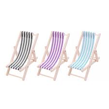 Find More Furniture Toys Information About Striped Wooden Lounge Chair 1 12 Scale Dollhouse Minia Wooden Lounge Chair Garden Lounge Chairs Garden Chairs Design
