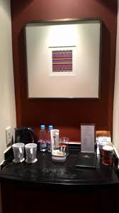 The design includes wine storage, wine glass storage and plenty of space for liquor bottles and accessories. Mini Bar Area Picture Of Diamond Hotel Philippines Luzon Tripadvisor