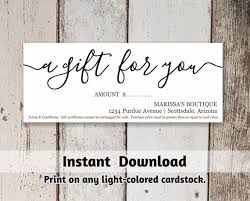 We custom print rfid cards and rfid tags. Printable Gift Certificate Template Gift Card Maker Simple Etsy Gift Certificate Template Gift Certificate Template Word Printable Gift Certificate