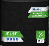 Amazon.com: Cut to Fit Activated Carbon Filter Sheet 8” x 48 ...