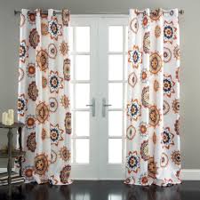 Eclipse ronneby grommet blackout window curtain panel. Adrianne Room Darkening Window Curtain White Tangerine Set In 2021 Window Curtains White Lush Decor Curtains