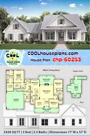 Traditional Style House Plan 56713 With 3 Bed 3 Bath 2 Car Garage House Plans Farmhouse House Plans Craftsman House Plans