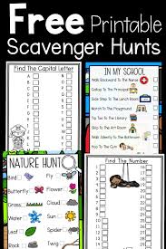 These book scavenger hunts are a great way to learn about the parts of a book and book genres. Free Printable Scavenger Hunts Pink Oatmeal