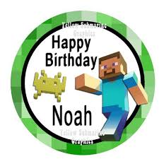 Maybe you would like to learn more about one of these? Boy Happy Birthday Minecraft Birthday Party By Ye1lowsubmarine 1 99 Minecraft Birthday Minecraft Birthday Party Kids Birthday Party