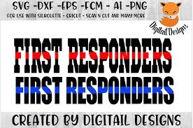 Download First Responders Svg Silhouette Cricut Scan N Cut 124425 Cut Files Design Bundles
