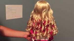 Now it's much easier to manage. How To Curl Your American Girl Dolls Hairs With Curly Hair Youtube