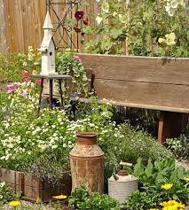 Create A Country Garden Country Garden Decor Garden Ornaments Rustic Gardens