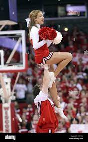Wisconsin badgers cheerleader hi-res stock photography and images - Alamy