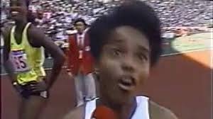 Flo jo was named the fastest woman in the world. 1988 Olympic Women S 100m Final Florence Griffith Joyner Youtube