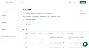 About coinapi all cryptocurrency exchanges integrated under a single api coinapi is a platform which provides fast, reliable and unified data apis to cryptocurrency markets. How To Pull Coinapi Data Into Excel And Google Sheets Cryptosheets