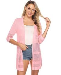 China 3 4 Long Sleeve Lightweight Cardigans For Women Waterfall Front Open For Spring Summer China Sweater And Clothing Price