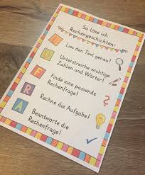 Liebe Fur Details Morgen Fuhre Ich Die Rechengeschichten In Mathe Ein Und Habe Fur Unser Klassenzimmer Ein Plakat Erstel Math Instagram Posts Instagram