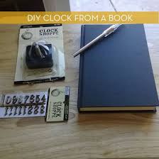 How To Turn An Old Book Into A Unique Clock Curbly Book Clock Diy Projects With Books Diy Clock