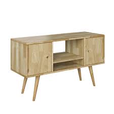 Only 3 left, and 10 people have it in their carts. Homesvale Esos Mid Century Modern Wood Entertainment Cabinet With Doors In Natural Walmart Com Walmart Com