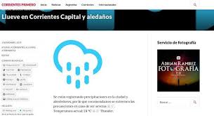 Llueve En Corrientes Ciudad Con Una Actual De 227 ºc Y Una Termica De 239 ºc Humedad 86 Cielo Cubierto Con Lluvias Hasta Ahora Llovieron 43 Mm En Esta Jorn