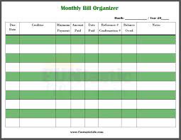 Choose your bill organizer tools from the premier resource for businesses! Free Printable Monthly Bill Organizer Funtastic Life