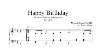 Happy Birthday Harp Column Music