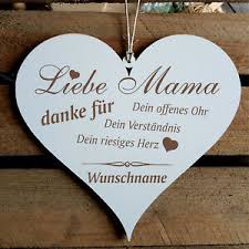 Ausgefallene geschenke für die gattung büromensch! Schild Herz Danke Liebe Mama Geschenk Muttertag Frauentag Valentinstag Dank Ebay