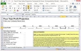 New revenue projections template or great internet marketing tips. Free 4 Year Sales Projection Template For Excel