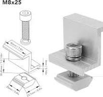 Amazon.com: Jeanoko Solar End Clamp, 10PCS Solar Mount Z ...