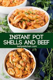 Instant Pot Creamy Shells And Beef Recipe Beef Recipes Instant Pot Pasta Recipe Instant Pot Dinner Recipes