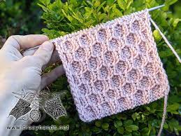 Honeycomb brioche knit stitch pattern. Honeycomb Knit Stitch Pattern Crazy Hands Knitting