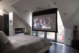 If your tv is displayed above an intricate piece of furniture like the geometric inlay dresser in blogger kat tanita's bedroom, keep the surrounding wall quiet and clean to draw attention downward. Pin On House