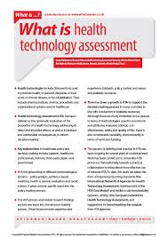 Knowing how to assess your own health can help you identify the areas of your lifestyle that need improvement. What Is Health Technology Assessment Whatis Series
