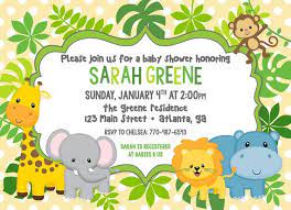 Jungle Baby Shower Invitation Safari Animals By Peachygraphics Safari Baby Shower Invitations Jungle Baby Shower Invites Baby Shower