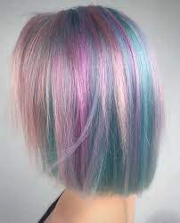 Soft Pastel Rainbow Hair Styles Curly Hair Styles Short Hair Styles
