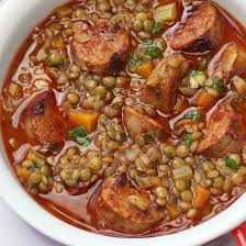 Easy Slow Cooker Sausage Lentil Soup Recipe In 2020 Soup Recipes Easy Slow Cooker Lentil Soup Recipes