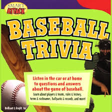 It's like the trivia that plays before the movie starts at the theater, but waaaaaaay longer. Smart Attack Baseball Trivia Listen In The Car Or At Home To Questions And Answers About The Game Trivia Questions And Answers Trivia Question And Answer Games