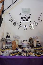 Add a dash of green bamboo. Panda Baby Shower Ideas Baby Ideas