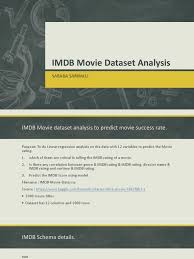 Mahabharat hindi movie 2020 cast. Imdb Movie Data Set Regression Analysis Linear Regression