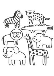 But none can forbid you to color this stripes too. Coloring Pages Little Safari Animals Coloring Pages