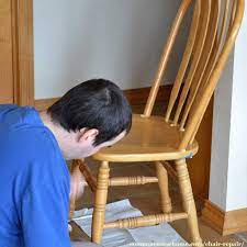It could also mean that the support in the. Chair Repair Fixing A Loose Back On A Wooden Chair