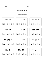 Welcome to our 11 times tables worksheet page. 11 Times Table Worksheets Pdf Multiplying By 11 Activities