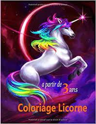 coloriage licorne livre de pour enfants 3 a 9 ans avec une collection 35 belles licornes colorier magique french emo hello kitty