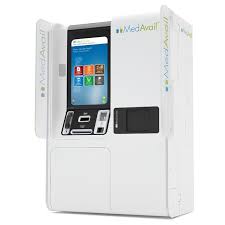 The Medavail Medcenter Pharmacy Kiosk Dispenses Prescription Medications Using A Remote Pharmacist And Two Way Audio And Video Pharmacy Kiosk Digital Signage
