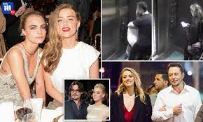 Amber heard and elon musk have since moved on as of 2018 after previously breaking up back in 2016. Cara Delevingne S 3 Way Affair With Amber Heard And Elon Musk Daily Mail Online