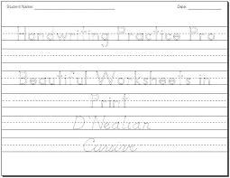 To create additional practice lines after a word, use the return key to create blank lines or adjust the additional blank practice rows below each word. Image In This Age Handwriting Tracing Generator