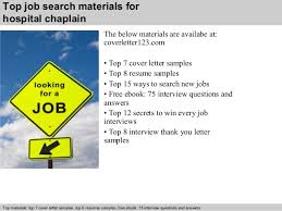 Hospital Chaplain Cover Letter