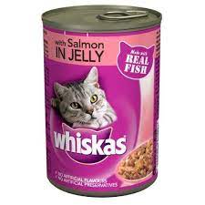 Whiskasa Can In Jelly With Salmon 12 X 13 7oz Cat Food Storage Cat Treats Cat Food
