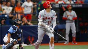 Angels' japanese star shohei ohtani sends his first homer of 2020 deep to right! S Wlbsocuolamm