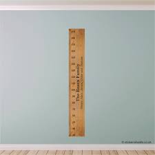 Personalised Ruler Height Chart Wall Sticker