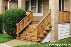 Building deck stairs with a solid stringer. Porch Ideas Designs Styles Interunet
