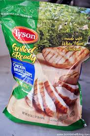 8 Recipes Using Grilled Chicken Strips And A Super Simple Way To Make Your Child S School Mo Grilled Chicken Strips Chicken Strip Recipes Tyson Chicken Recipes